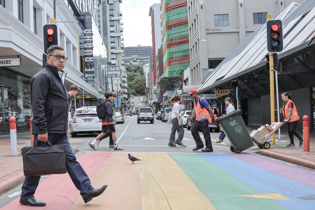 Cuba Street Rainbow Crossing