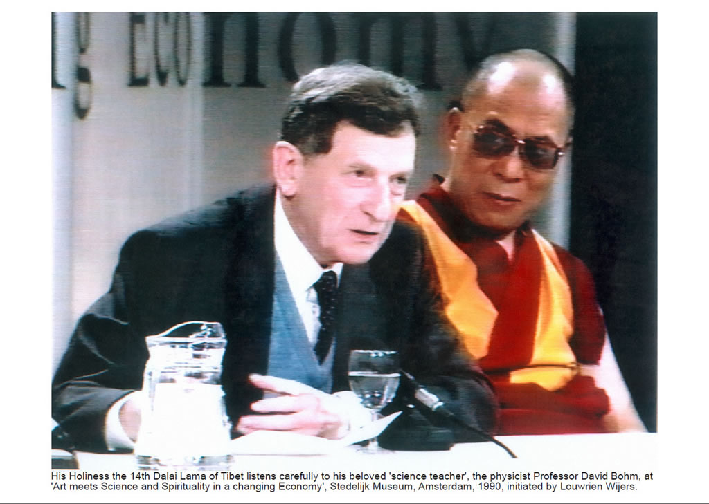 Picture of David Bohm and the Dalai Lama